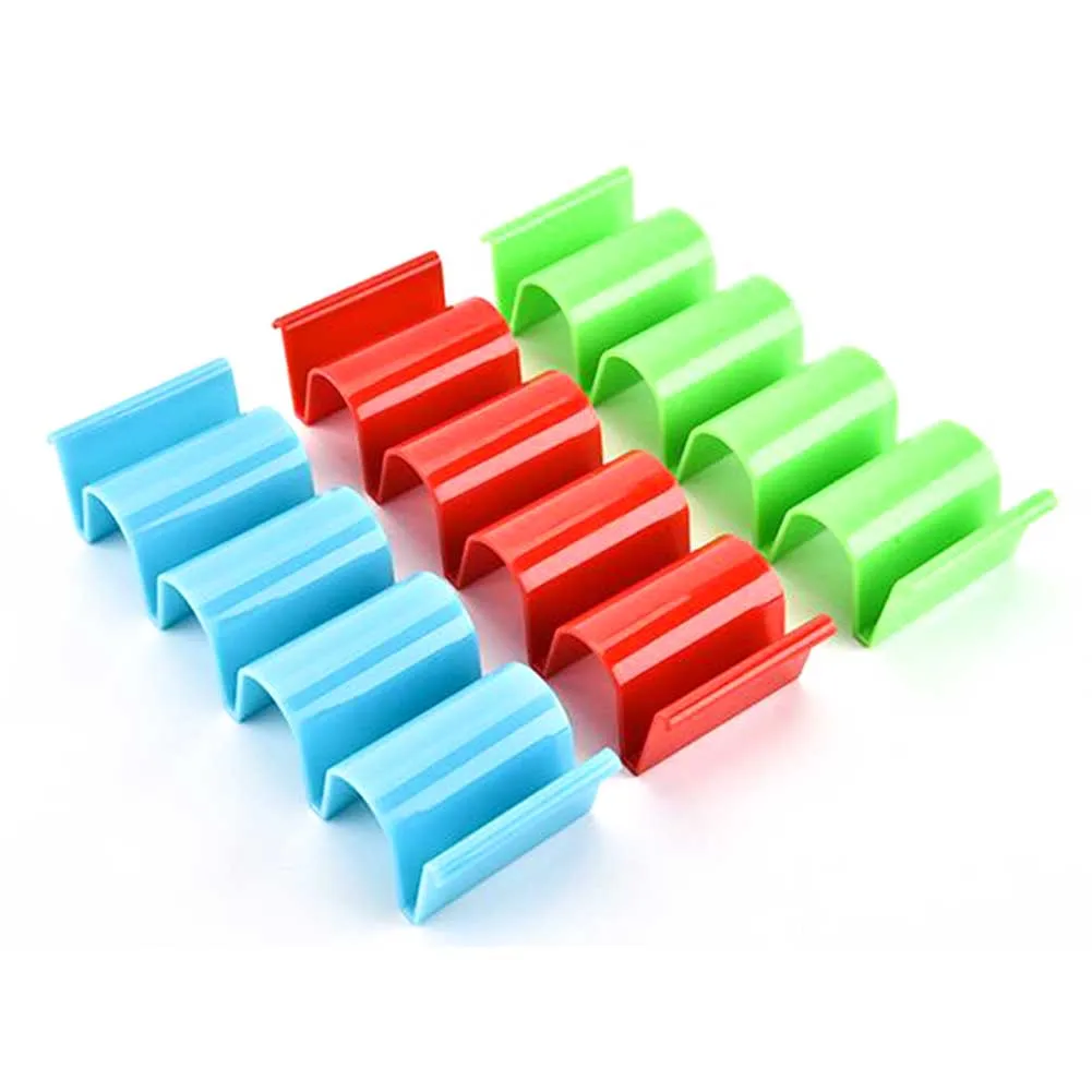 6pcs 4 Components Party Easy Clean Stand Pie Tool PP Home Kitchen Taco Holder Space Saving Picnic Storage Rack Tableware Solid |