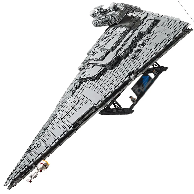 В наличии UCS 81098 имперский Звездный Разрушитель план фильма Звездные войны