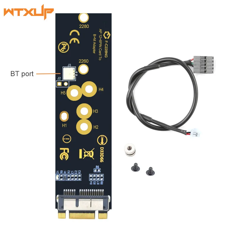 BCM94360CD BCM94360CS BCM943602CS BCM94360CS2 Wi-Fi-карта в M.2 NGFF Key B + M NVME SSD-адаптер преобразователь