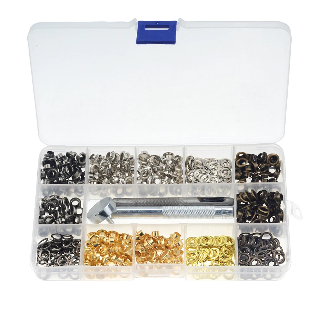 Набор металлических петель 5 мм 4 цвета 400 шт. | Дом и сад