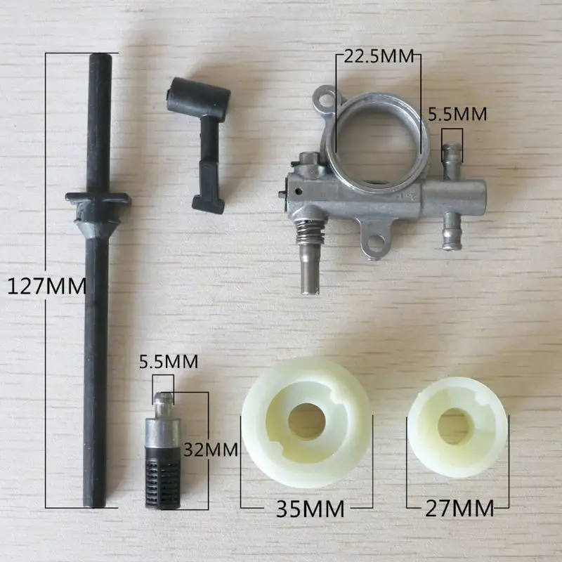 

Oil Pump Filter Pipe Hose Line worm Kit For Chinese 25CC 2500 Chainsaw Spare B85C