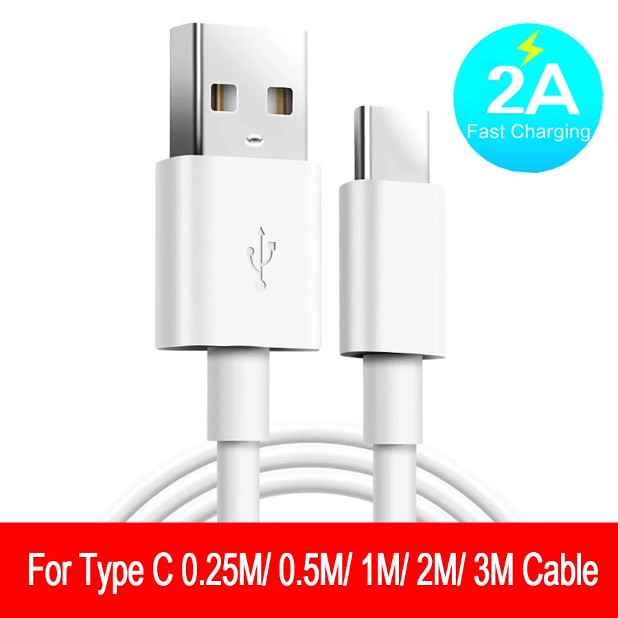 Кабель usb type-C для xiaomi redmi note 7 USB-C быстрая зарядка мобильных телефонов 2A зарядный