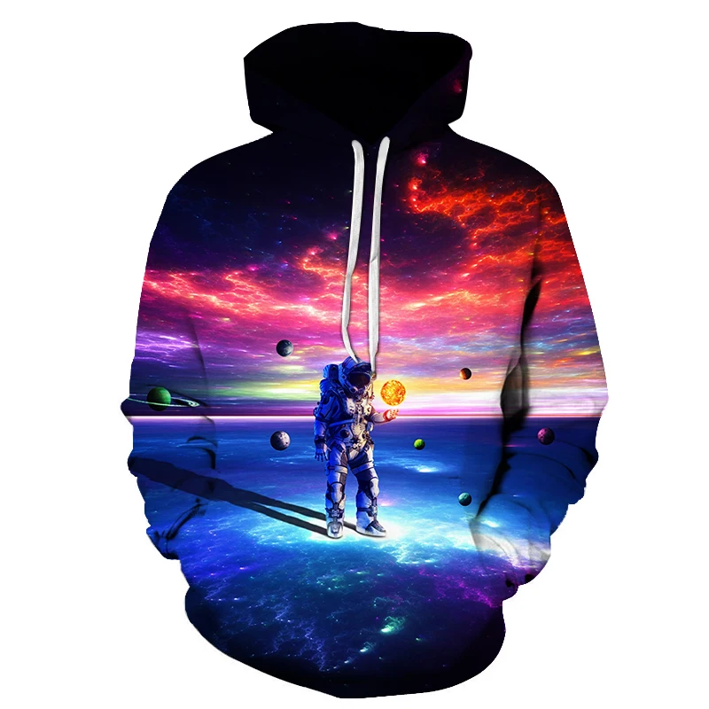 

Space Galaxy Hoodies Men / Women Sweatshirt Hooded 3d Brand Clothing Cap Hoody Print Paisley Nebula Jacket