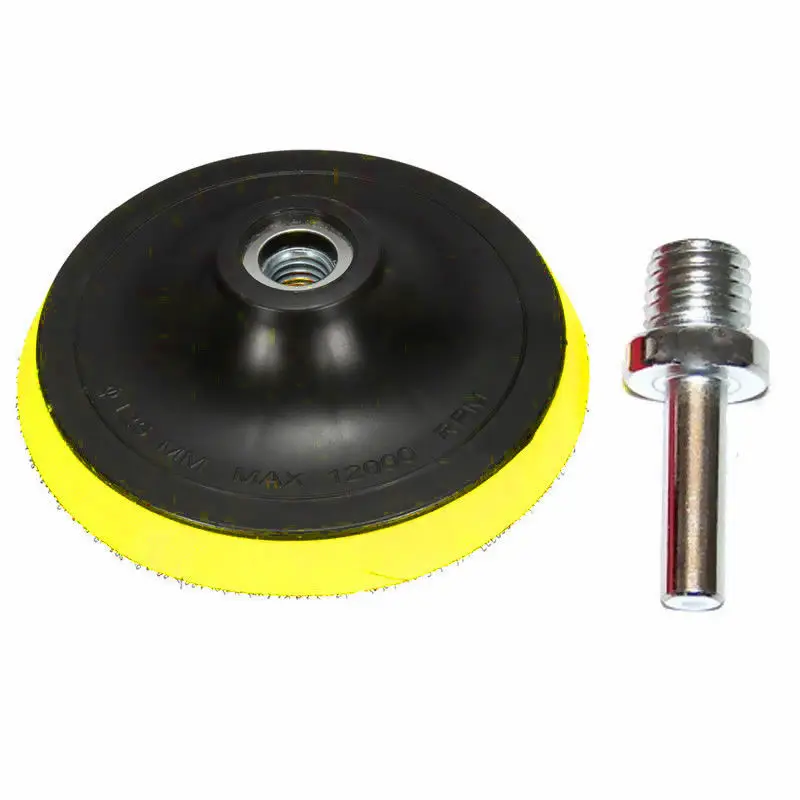 

8mm Shank Polishing Tool Buffing Plate Backing Pad Holder M14 Thread 4 Inch