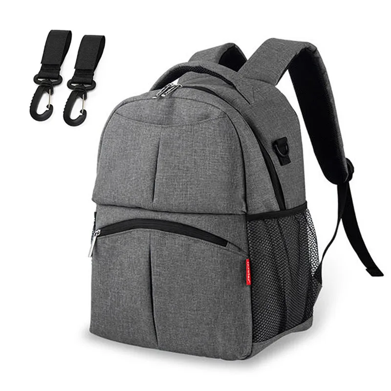 M12-gray Модная сумка для подгузников для мам, Большая вместительная сумка для подгузников, дорожный рюкзак для кормления, сумка для ухода за ребенком, женская модная дорожная сумка - Цвет: M12-gray