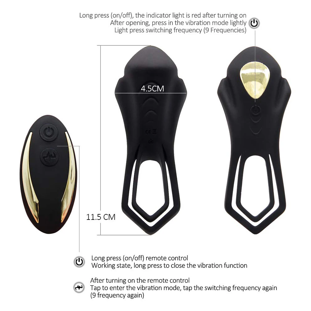 

Best Choice Vibrating Cock Dual Ring for Men Longer Lasting Erection Stamina Prolonging Clit Stimulator Beauty Care Massage Tool