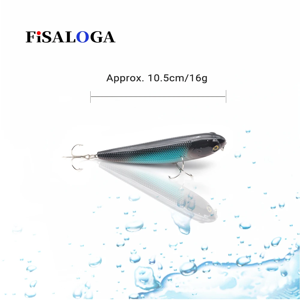 Погружная приманка для рыбалки Карандаш 16 г 105 мм Воблер Topwater Swimbait длинное литье