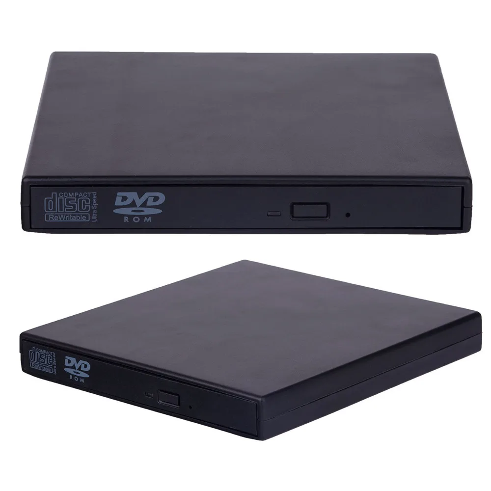 Тонкий внешний оптический привод USB 2 0 DVD комбинированный проигрыватель CD RW