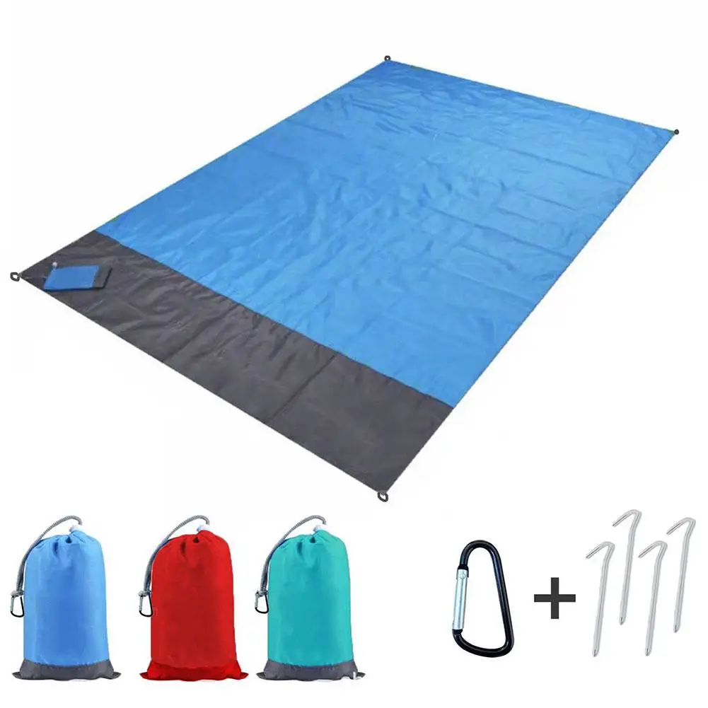 저렴한 캠핑 매트 방수 비치 담요 야외 휴대용 피크닉 지상 매트 매트리스 야외 캠핑 피크닉 매트 담요 1.4*2m