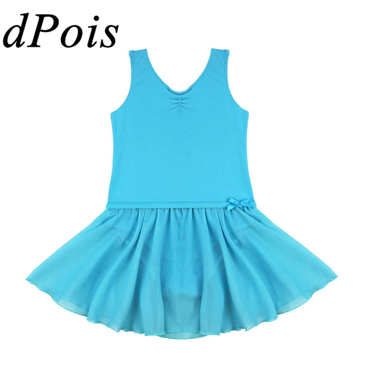 DPOIS/детское блестящее трико для художественной гимнастики балетное платье пачка