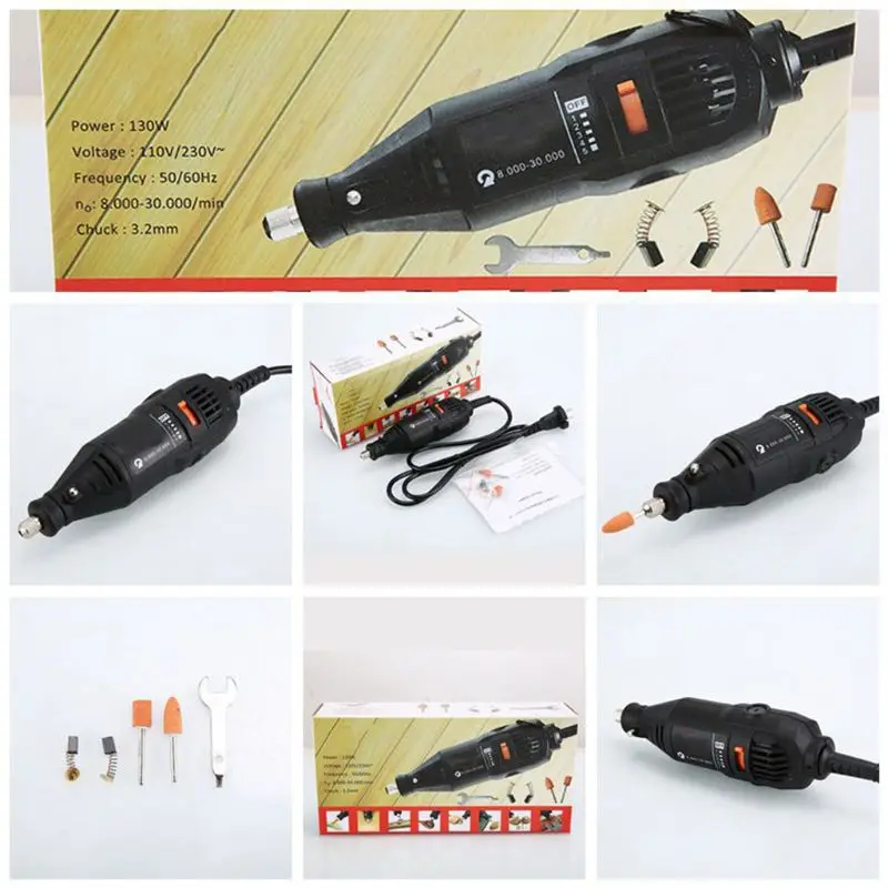 

Electric Grinder Mini Tool Engraving Machine Grinders Speed Regulation Drilling Polishing Miniature Electric Drill