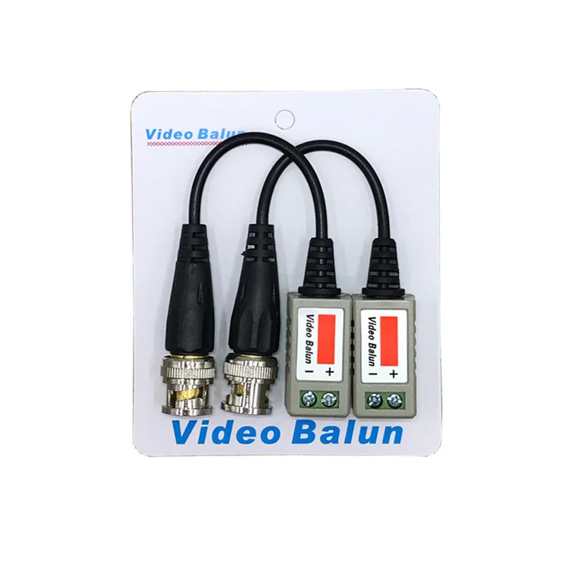 

Passive Twisted Video Balun Transceiver Male BNC to CAT5 RJ45 UTP for CCTV AHD DVR Security Camera System