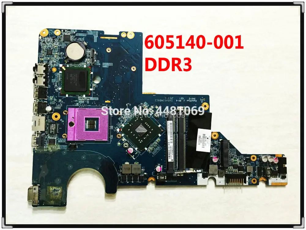 Материнская плата для ноутбука HP G42 CQ42 G62 CQ62 DA0AX3MB6C2 Полная проверка 605140 001 DDR3 GL40