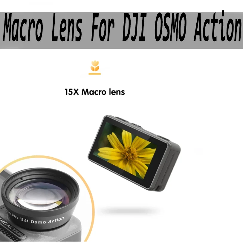 

Макрообъектив для DJI OSMO Action MCUV CPL ND4/8/16/32 NDPL15X крупный план макрообъектив рыбий глаз фильтр Спортивная камера аксессуары