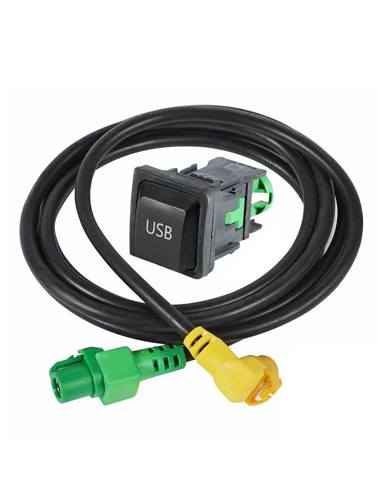 Автомобильный USB переключатель и вспомогательный входной кабель Aux для VW Golf MK6 Jetta