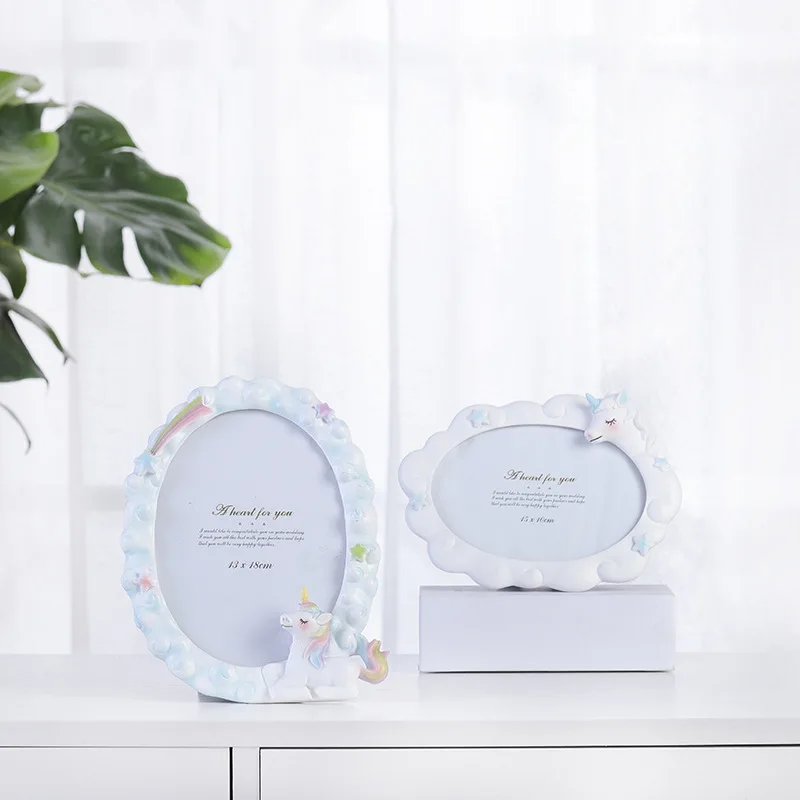 Фоторамка с красным единорогом для девочек маленький и Свежий Свадебный