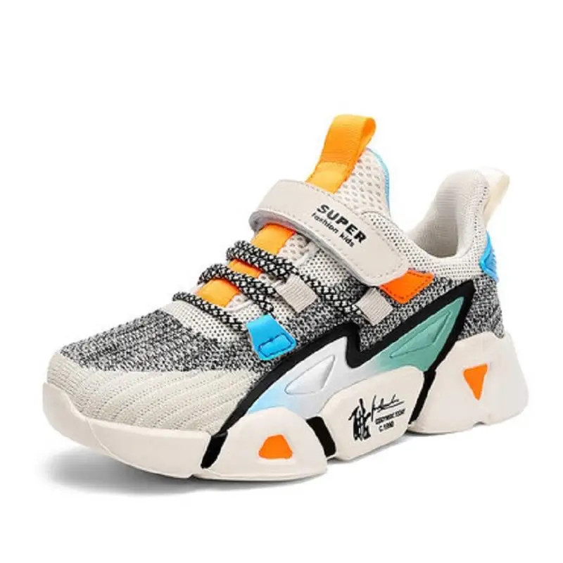 Детские кроссовки для мальчиков и девочек дышащие мягкие Нескользящие