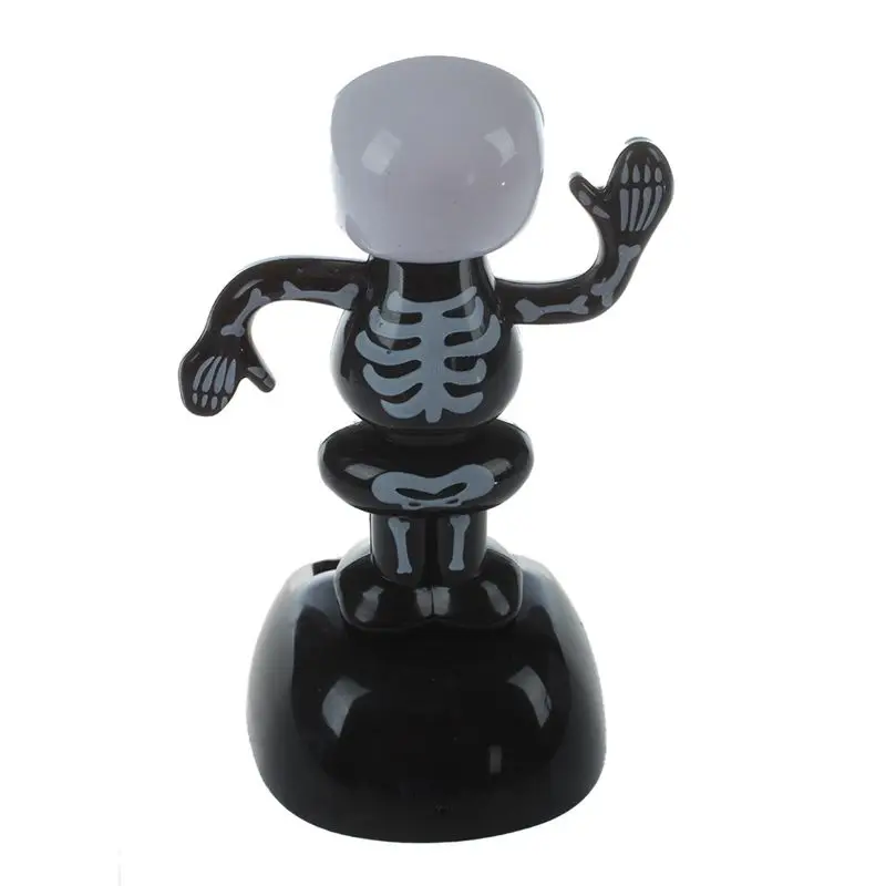 Promotion! Solar Power Dancing Figure Gruesome Skeleton Novelty Desk Car Toy Ornament | Lamps