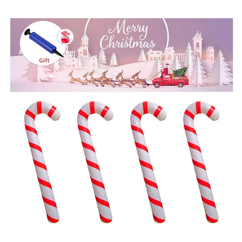 1 Set 6Pcs Christmas Tree Pendants Candy Cane Decors Photo Props (Red White) | Дом и сад