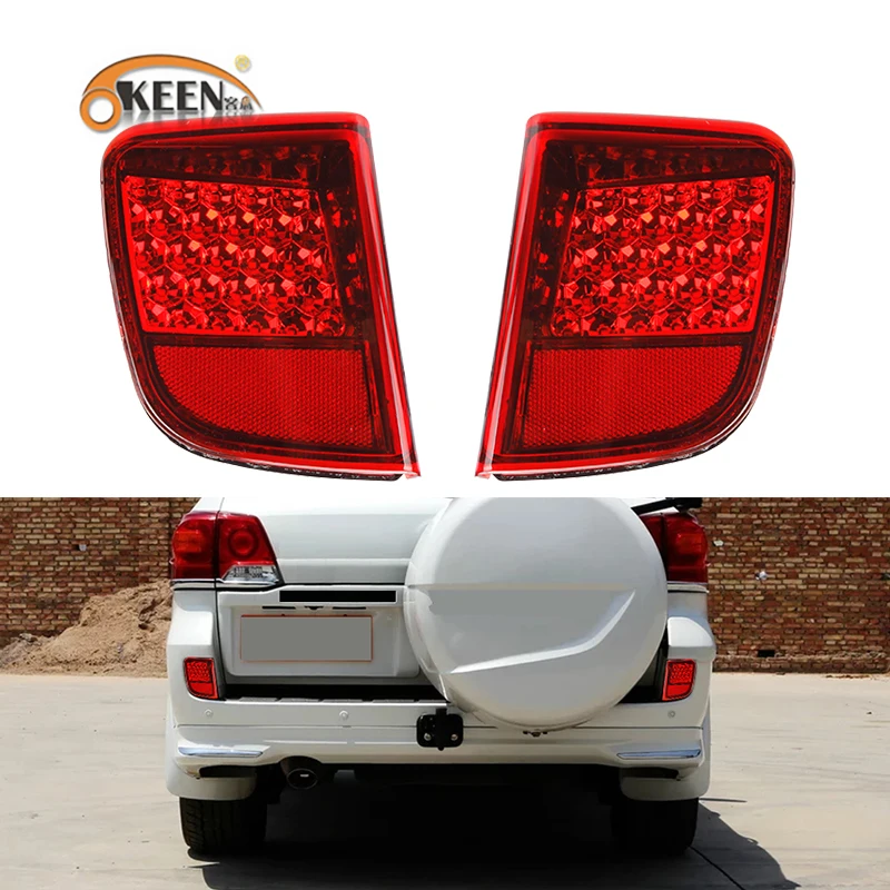 Светодиодный отражатель для заднего бампера Toyota Land Cruiser 200 LC200 2008 2009 2010 2015 задний