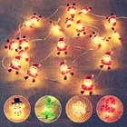 Светодиодная декоративная гирлянда в виде снеговика