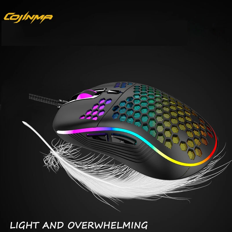 Проводная игровая мышь RGB с цветсветодиодный ными лампами 6 кнопок 4