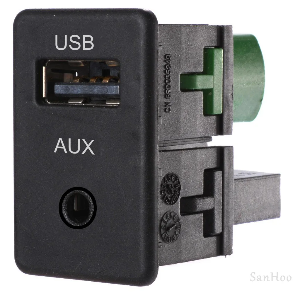 USB AUX кабель провод + адаптер аудио переключатель штекер для VW новый Magotan POLO Touran Tiguan
