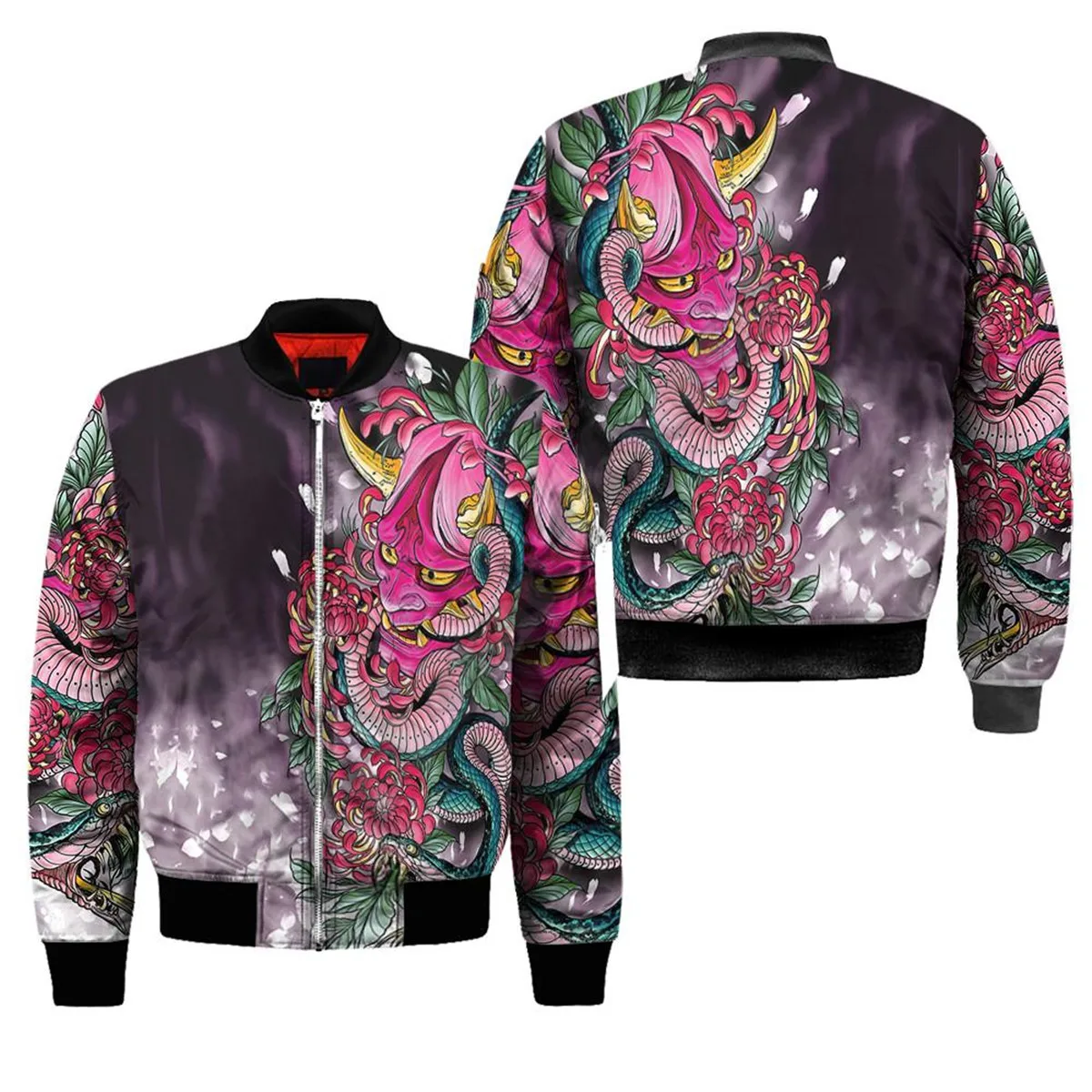 Japan Geisha Tattoo Jackets 3D Printed Jacket Women For Men winter autumn warm zipper coat Halloween costumes