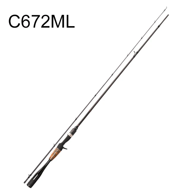 C672ML Палисандр Fuji спиннинг катушка для рыбалки Rod Fast Action удочка для детей от 3 до 12 лет g 4-15 г Рыбная ловля в соленой и пресной воде снасти с ручкой из углеродного волокна - Цвет: C672ML
