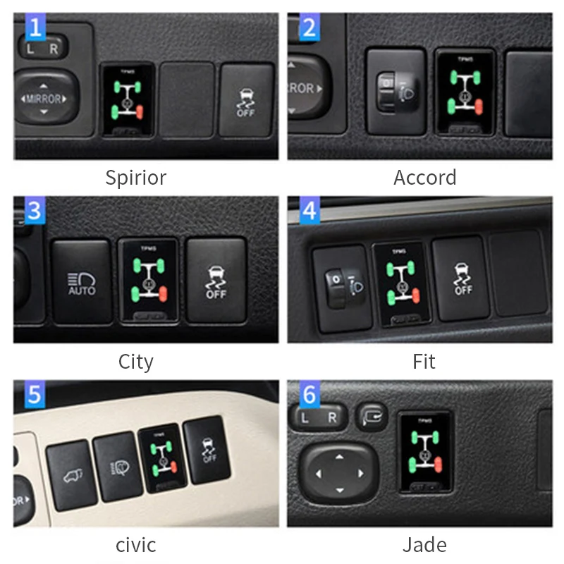 OBD TPMS давление в шинах с автомобильной скоростью автоматический замок флэш-тормоза для Honda Civic Spirior Accord HRV CRV Jazz Fit и т. Д. Гибридный xrv