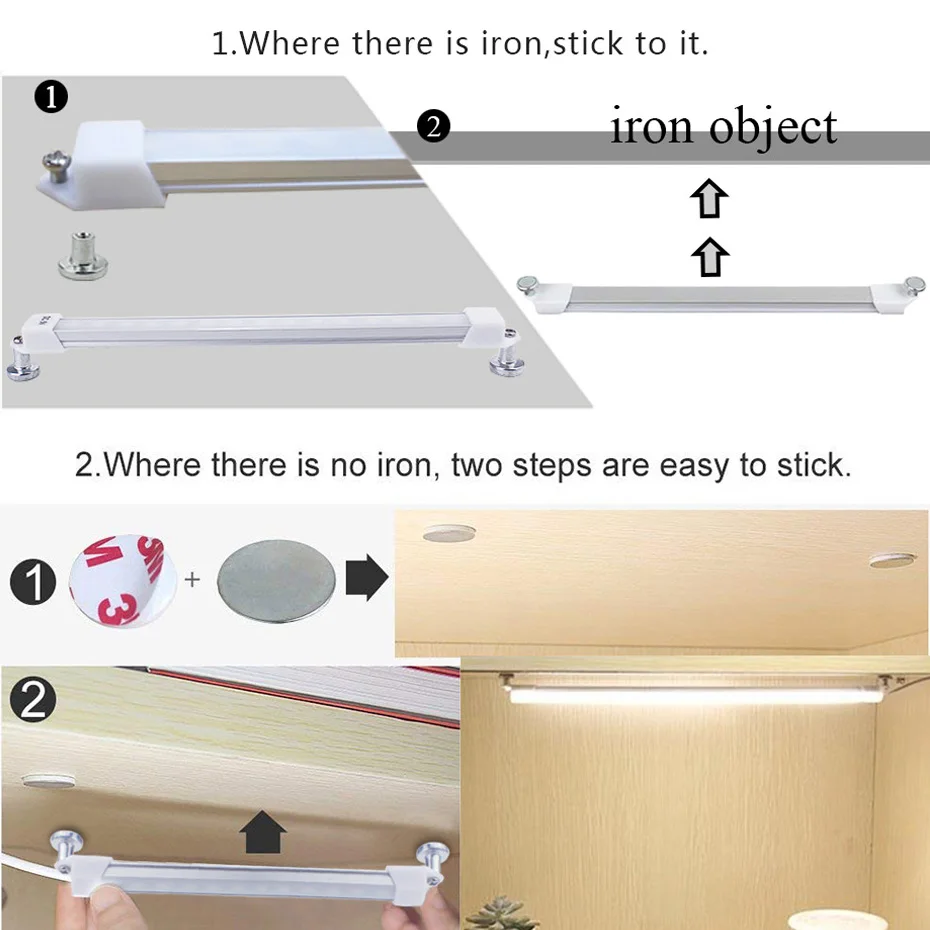 5V Modern Table Lamp with Usb Port 3W/5W Dimmable LED Reading Book Light Super Bright Bar for Kitchen Office Study | Лампы и освещение