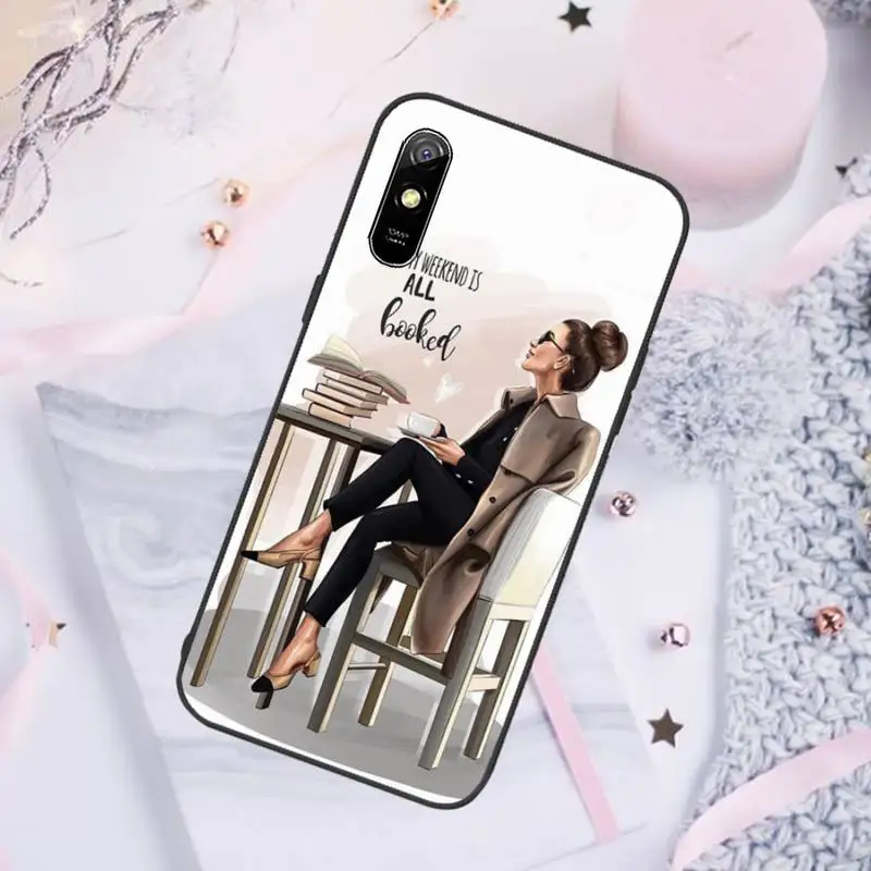 

Girl Boss Pink Women power Phone Case For Xiaomi Mi Redmi Note 7 8 9 pro 8T 9T 9S 9A 10 Lite pro