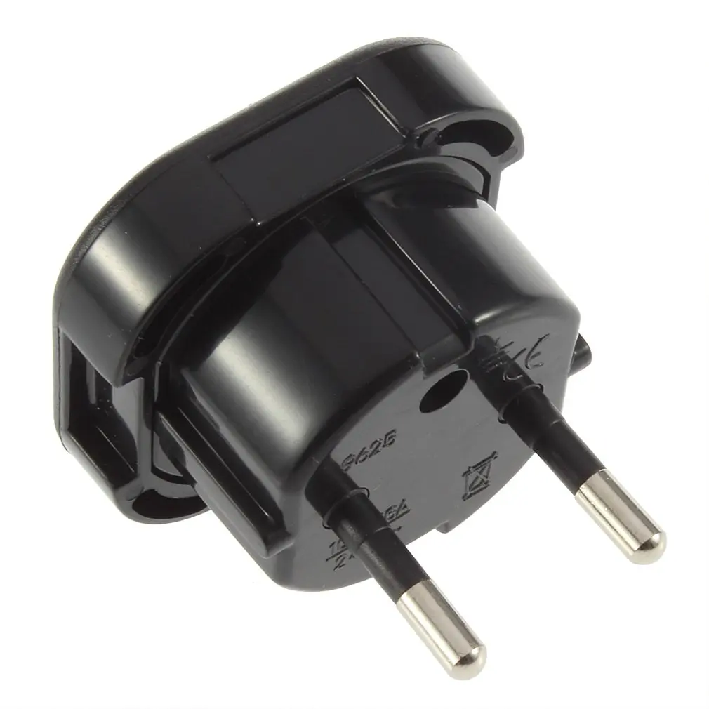 

Portable Travel UK to EU AC Power Travel Wall Power Plug Adapter Socket Converter 10A/16A 240V Black