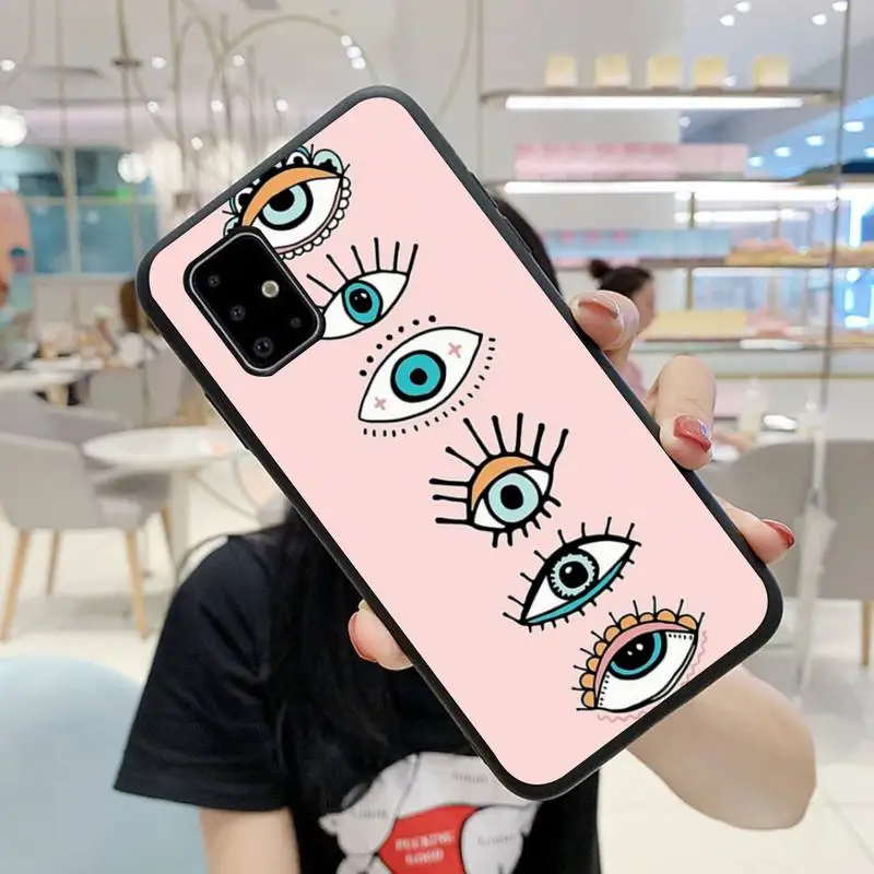

Yinuoda Lucky Eye Evil Eye Phone Case For Samsung J2 J3 J4 J5 J6 J7 J8 Prime Pro Plus Fundas Cover