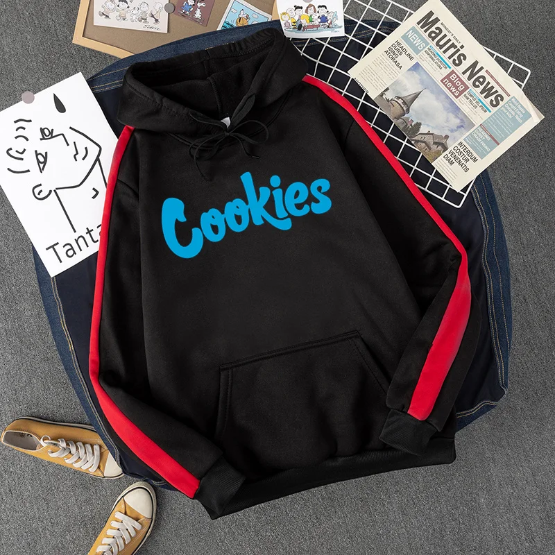 

Hot Sale Cookies Printing Mens Hooded Loose Vintage Clothing Coldproof Vogue MenS Sweatshirt Big Size Hoodie 10 Colour