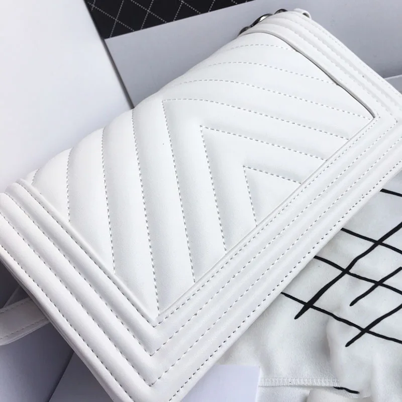 

Luxury Message Bags Women Genuine Leather Handbag Fashion Brand Design Top Quality Classic Lady Shoulder Bag with Hardware