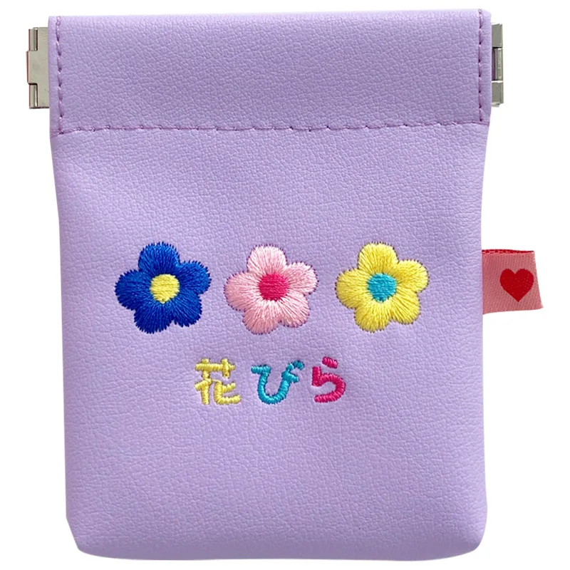 

2020 New Fashion Lovely Earbuds Pouch Pu Leather Coin Purse Small Wallet Earphone Organized Bag Little Card Holder for Girls