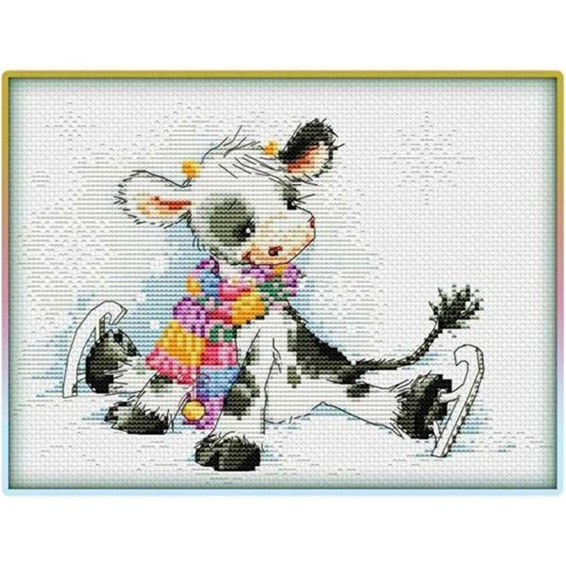 

ZZ4434 For Needlework Kit NOT PRINTED Cross stich Painting Set Cross Stitch Kits Cross-stitch Embroidery Set Stitch Kits Cross