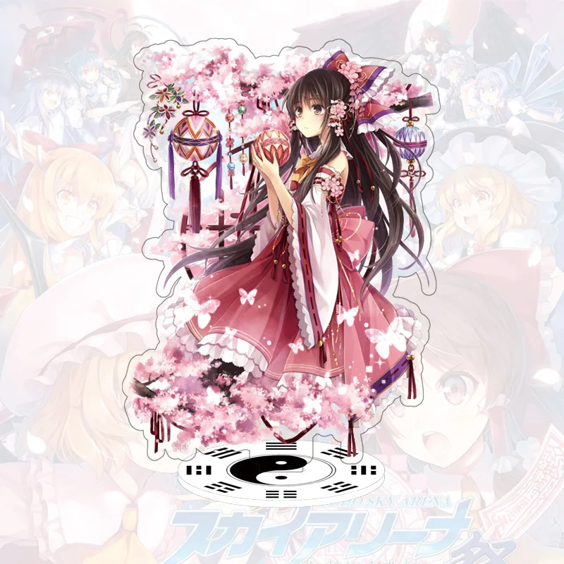 Аниме большой 15 см высокий Touhou проект Shrine Maiden модель подставки | Украшения и
