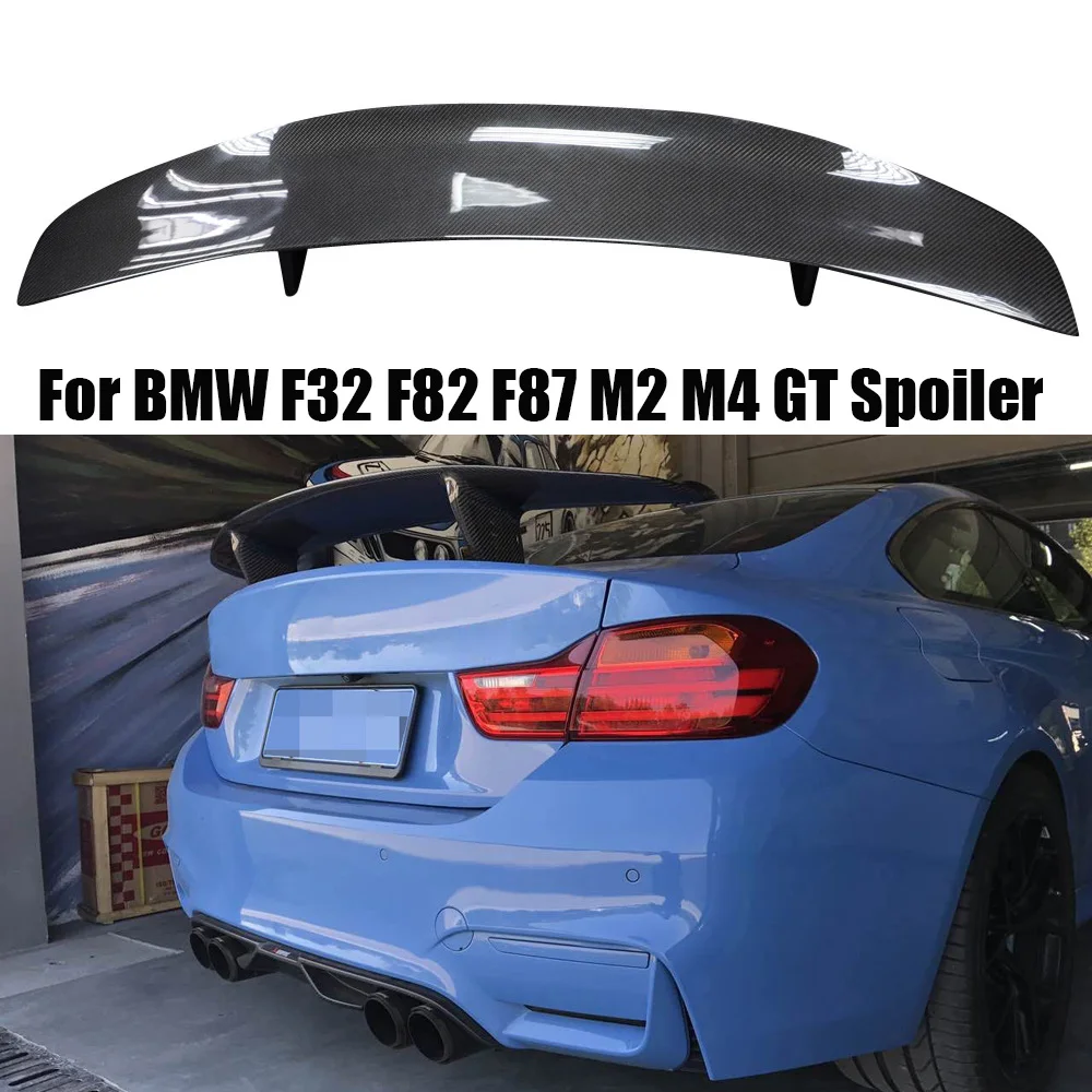 

For BMW F32 F82 F87 M2 M4 Carbon Fiber Rear Trunk Spoiler PSM Style GT Wing Auto Tuning