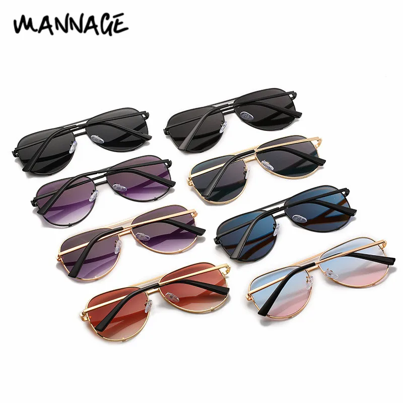 Солнцезащитные очки авиаторы мужские в металлической оправе Классические