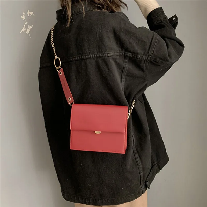 Новинка 2020 универсальная сумка через плечо в стиле ретро с цепочкой маленькая