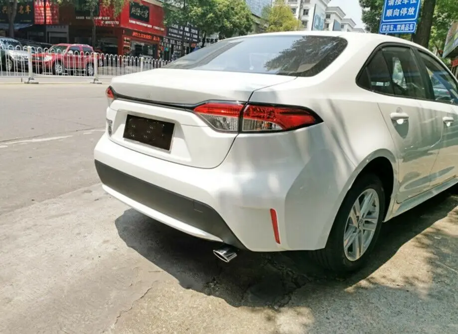 Фото Для Toyota Corolla Sedan 2019 2020 2021 22 2023, глушитель, выхлопная труба, задняя задняя труба, автомобильные аксессуары №2