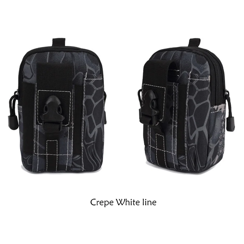 Crepe White line 2L Тактическая Военная поясная сумка, поясная сумка, сумка для улицы, для верховой езды, для бега, охотничьи кошельки, карманные аксессуары для бега - Цвет: Crepe White line