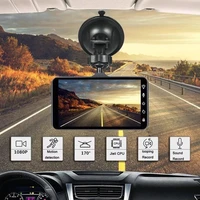 dual lens car dashcam dvr front and rear dual recording alloy body 1080p full hd g sensor night vision driving recorder