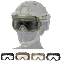 tactical military army goggles windproof anti fog airsoft paintball cs wargame protection climbing hunting helmet goggle