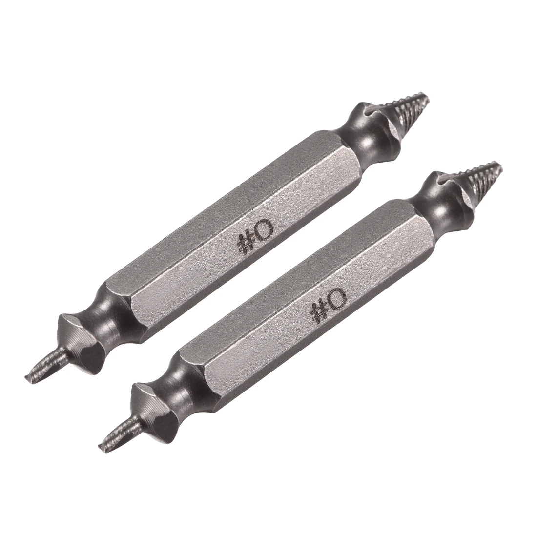 

2 pcs Damaged Screw Extractor Drill Bit Set Broken Screw Bolt Remover Extractor Easily Take Out Demolition Tools 2mm to 3mm HSS