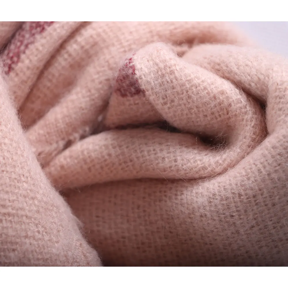 Осенние радужные кашемировые шарфы широкая решетка длинная шаль накидка одеяло