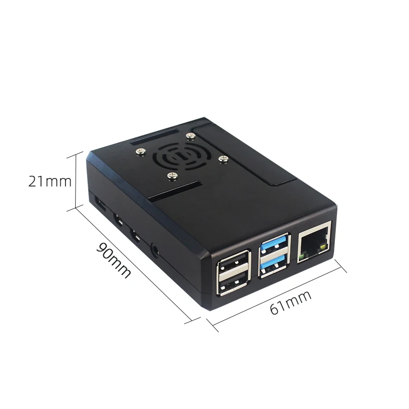 Чехол Raspberry Pi 4 Model B ABS черный прозрачный пластиковый корпус съемный чехол GPIO с