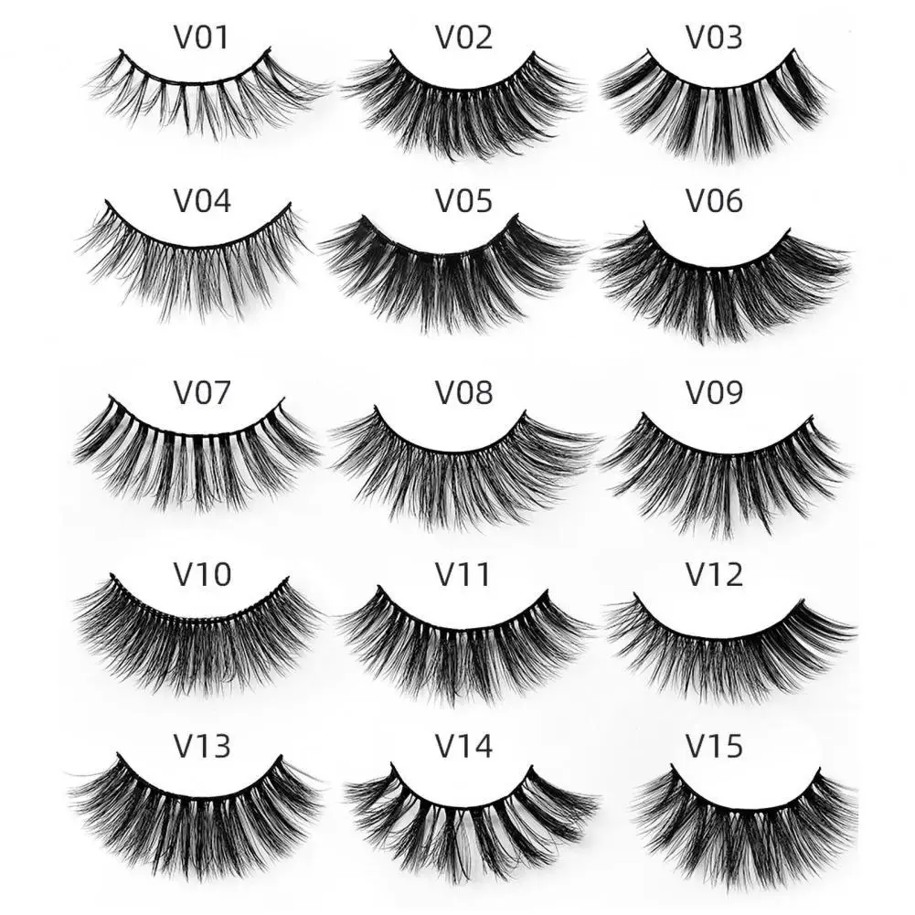 

1 Pair Fake Eyelashes Three-dimensional Fashion Portable Artificial Eyelashes for Woman